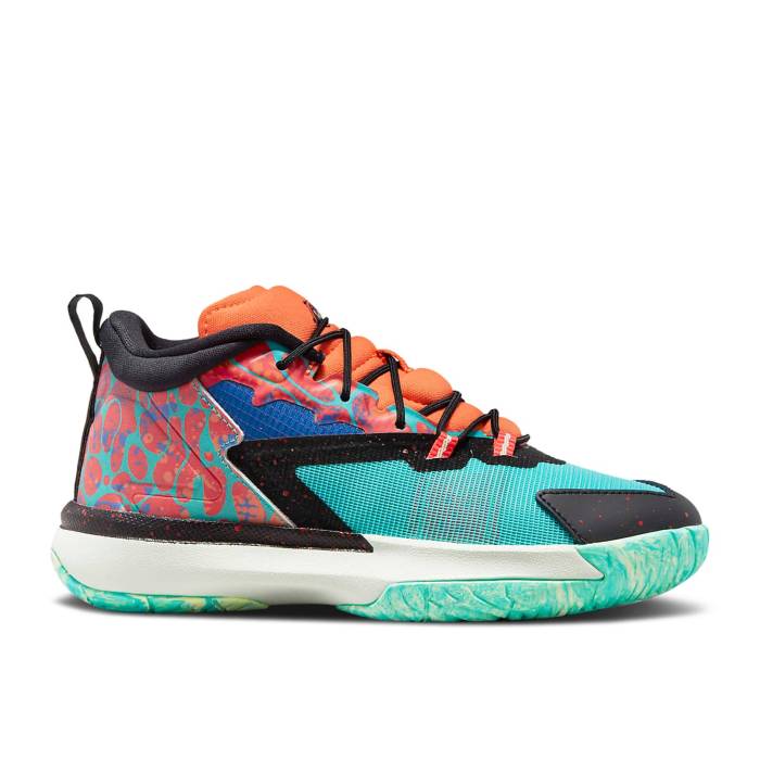 ナイキ　エアジョーダン Air Jordan 【 Jordan Zion 1 Ps 'Project Z' Youth Cone/Hyper Jade/Persian Violet/Black 】 ジュニア キッズ 翡翠・ジェード 紫・バイオレット 黒色 ブラック