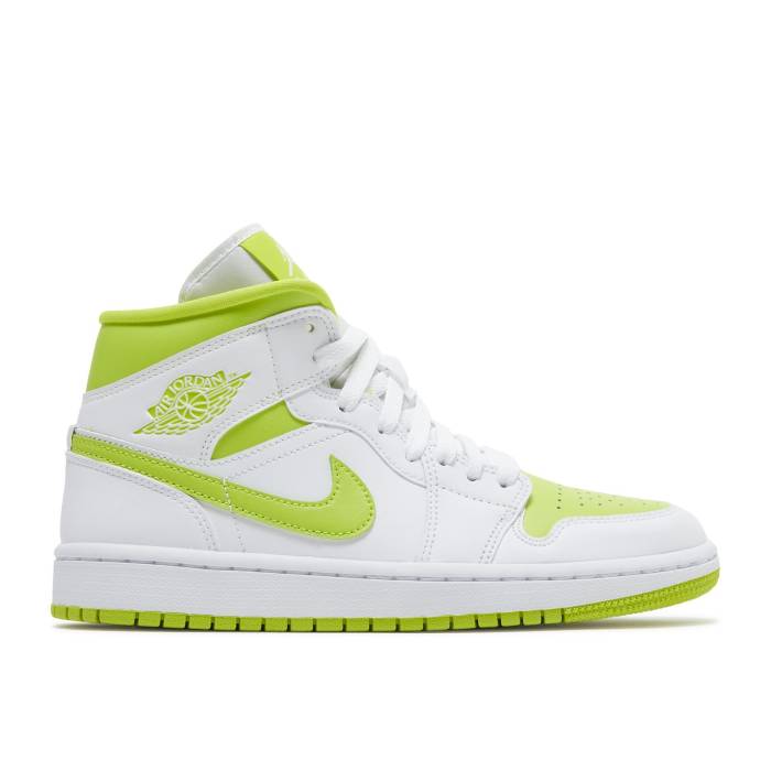 ナイキ　エアジョーダン Air Jordan 【 Wmns Jordan 1 Mid 'White Lime' Women 】 ミッド レディース