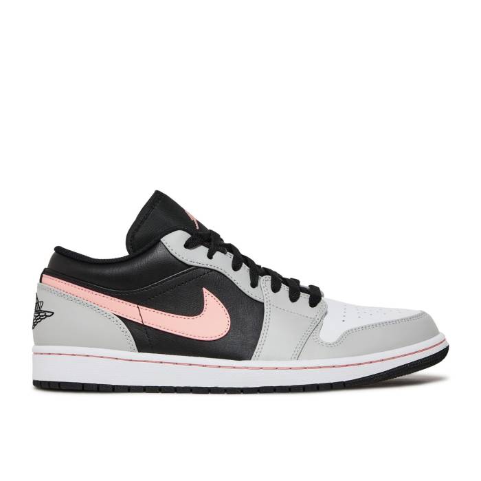 ナイキ エアジョーダン Air Jordan 【 Jordan 1 Low \u0027Grey Fog Bleached Coral\u0027 Men Black/Grey Fog/White/Bleached Coral 】 メンズ 黒いこと 黒いこと 薄墨色 薄墨色 白いこと 白いこと