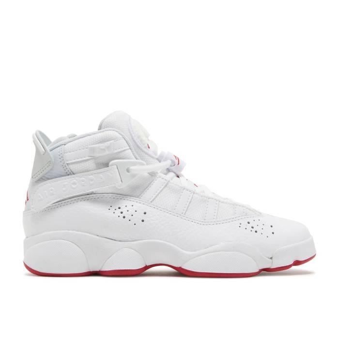 ナイキ エアジョーダン Air Jordan 【 Jordan 6 Rings ガウス \u0027White Mystic Hibiscus\u0027 Youth White/Pure Platinum/Mystic Hibiscus 】 輪っか 御坊っちゃん キッズ 白いこと 白いこと 純然たる Platinum プラチナム