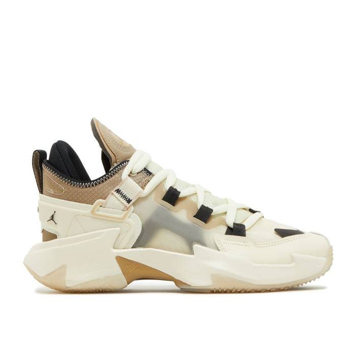 ナイキ エアジョーダン Air Jordan 【 Jordan Why Not Zer0.5 ガウス \u0027Family\u0027 Youth Coconut Milk/Khaki/Rattan/Black 】 御坊っちゃん キッズ カーキ 黒いこと 黒いこと