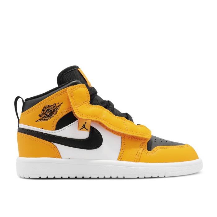 ナイキ　エアジョーダン Air Jordan 【 Jordan 1 Mid Alt Ps 'Taxi' Youth Taxi/Black/White 】 ミッド ジュニア キッズ 黒色 ブラック 白色 ホワイト