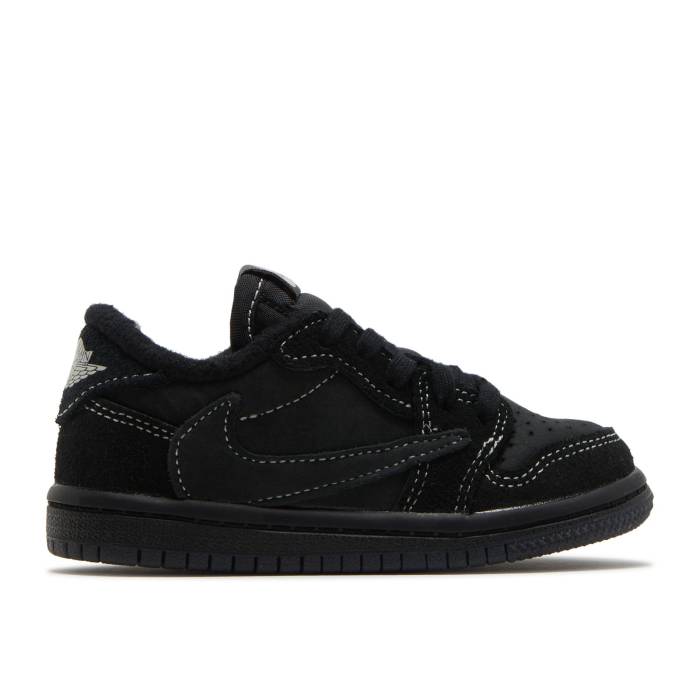 ナイキ エアジョーダン Air Jordan 【 Travis Scott X Jordan 1 Retro Low Og Sp Td \u0027Black Phantom\u0027 Infant Black/Phantom/University Red 】 レトロ もの言う花 黒いこと 黒いこと Red 赤・赤いこと