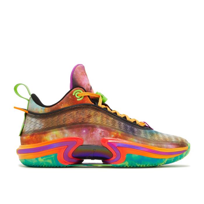 ナイキ エアジョーダン Air Jordan 【 Jordan 36 Low \u0027Eybl\u0027 Men Black/Electric Green/Hyper Violet/Cone 】 メンズ 黒いこと 黒いこと green 緑・緑であること 紫・相撲取り草