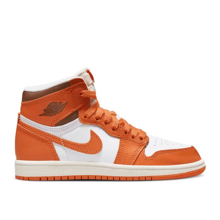 ナイキ エアジョーダン Air Jordan 【 Jordan 1 High Og Ps tarfish Youth White/Starfish/Cacao Wow/Sail 】 ハイ ジュニア キッズ 白色 ホワイト