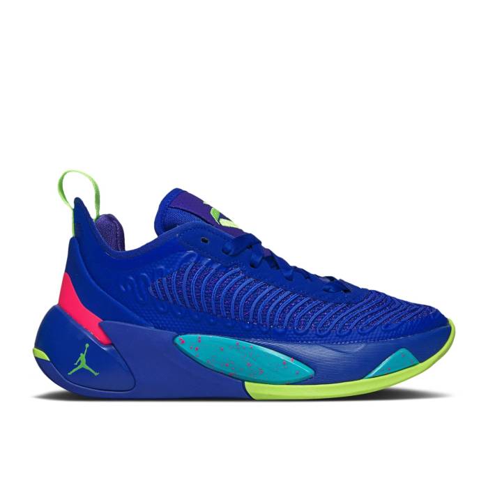 ナイキ エアジョーダン Air Jordan 【 Jordan Luka 1 ガウス \u0027Illusionist\u0027 Youth Racer Blue/Racer Pink/Gamma Blue/Ghost Green 】 御坊っちゃん キッズ 青味 青み pink サクラ色 green 緑・緑であること