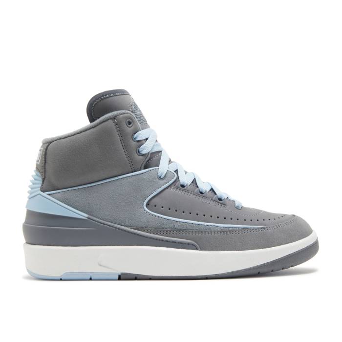ナイキ エアジョーダン Air Jordan 【 Wmns Jordan 2 Retro \u0027Cool Grey\u0027 Women Cool Grey/Ice Blue/White 】 レトロ レディース 冷やりとした 薄墨色 薄墨色 青碧 青碧 白いこと 白いこと