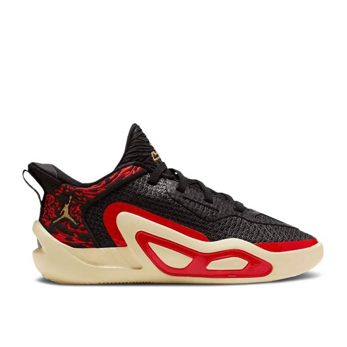 ナイキ エアジョーダン Air Jordan 【 Jordan Tatum 1 Ps \u0027Zoo\u0027 Youth Black/Metallic Gold/University Red/Beach 】 御坊っちゃん キッズ 黒いこと 黒いこと ゴールド Red 赤・赤いこと