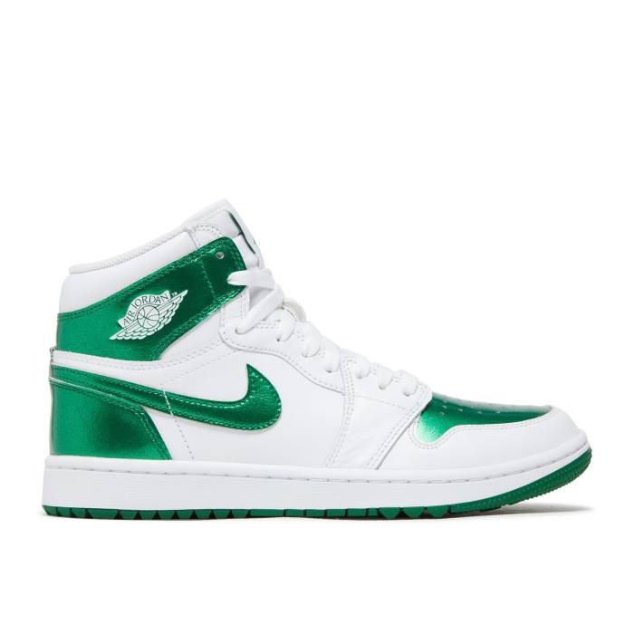 ナイキ エアジョーダン Air Jordan 【 Jordan 1 High Golf \u0027Pine Green\u0027 Men White/Pine Green 】 御機嫌 golf ゴルフ メンズ 白いこと 白いこと green 緑・緑であること