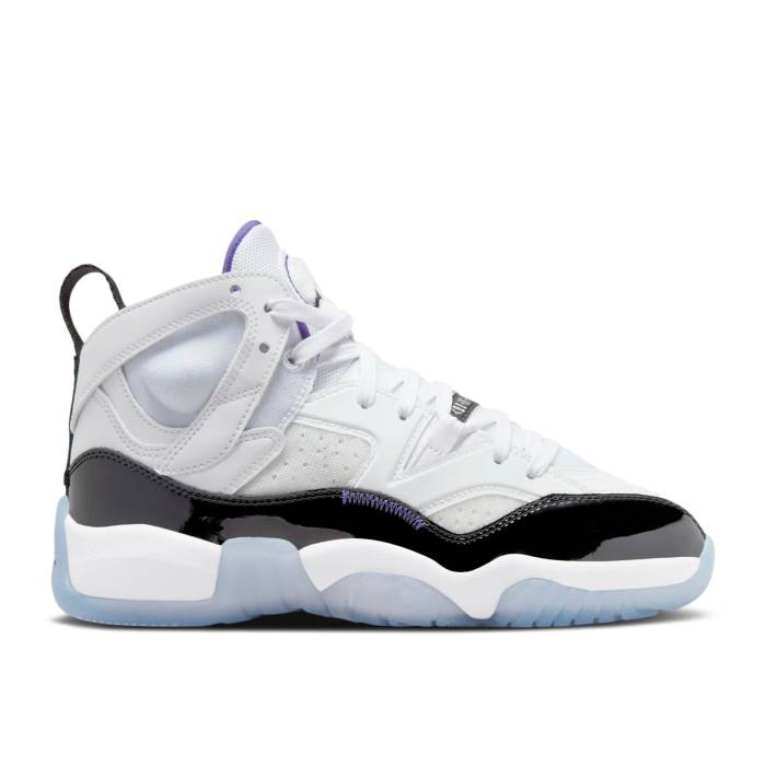 ナイキ　エアジョーダン Air Jordan 【 Jumpman Two Trey Gs 'Concord' Youth White/Black/Dark Concord 】 Jumpman ジャンプマン ジュニア キッズ 白色 ホワイト 黒色 ブラック コンコルド・コンコード｜スニケス