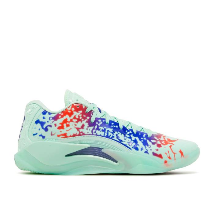 ナイキ エアジョーダン Air Jordan 【 Jordan Zion 3 \u0027Mud, Sweat And Tears\u0027 Men Mint Foam/Concord/Psychic Purple/Flash Crimson 】 Sweat 流汗 メンズ 調和・コン吊りひも Purple 紫・パープル クリムゾン