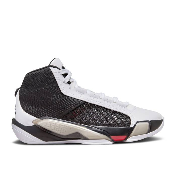 ナイキ エアジョーダン Air Jordan 【 Jordan 38 ガウス \u0027Fundamental\u0027 Youth White/Black/Siren Red 】 御坊っちゃん キッズ 白いこと 白いこと 黒いこと 黒いこと Red 赤・赤いこと