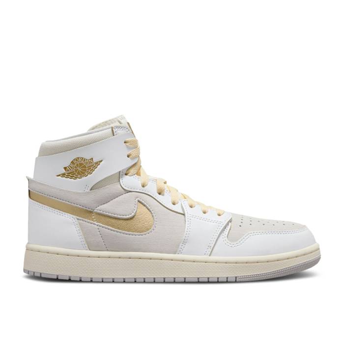 ナイキ エアジョーダン Air Jordan 【 Jordan 1 High Zoom Comfort 2 \u0027Fiba\u0027 Men White/Neutral Grey/Metallic Gold 】 御機嫌 望遠レンズ メンズ 白いこと 白いこと 薄墨色 薄墨色 ゴールド