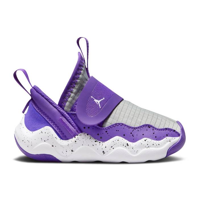 ナイキ エアジョーダン Air Jordan 【 Jordan 23/7 Td \u0027Purple Venom\u0027 Infant Purple Venom/Medium Silver/White 】 もの言う花 Purple 紫・パープル Silver しろがね色・しろがね色 白いこと 白いこと
