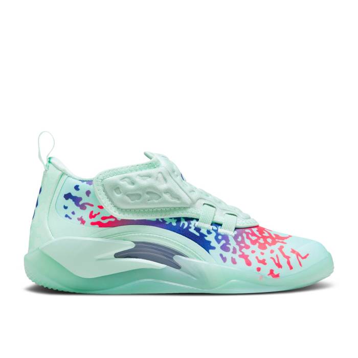 ナイキ エアジョーダン Air Jordan 【 Jordan Zion 3 Ps \u0027Mud, Sweat And Tears\u0027 Youth Mint Foam/Concord/Psychic Purple/Flash Crimson 】 Sweat 流汗 御坊っちゃん キッズ 調和・コン吊りひも Purple 紫・パープル ク