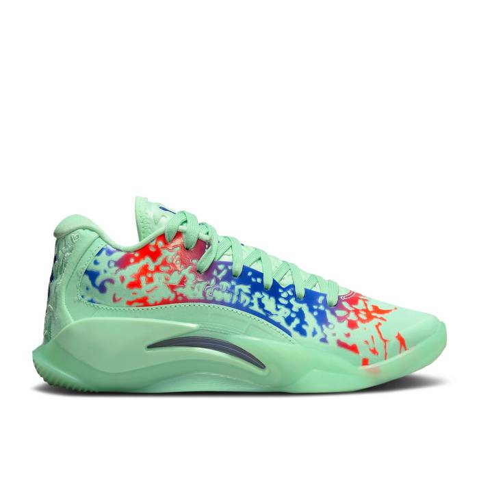 ナイキ エアジョーダン Air Jordan 【 Jordan Zion 3 ガウス \u0027Mud, Sweat And Tears\u0027 Youth Mint Foam/Concord/Psychic Purple/Flash Crimson 】 Sweat 流汗 御坊っちゃん キッズ 調和・コン吊りひも Purple 紫・パープル ク