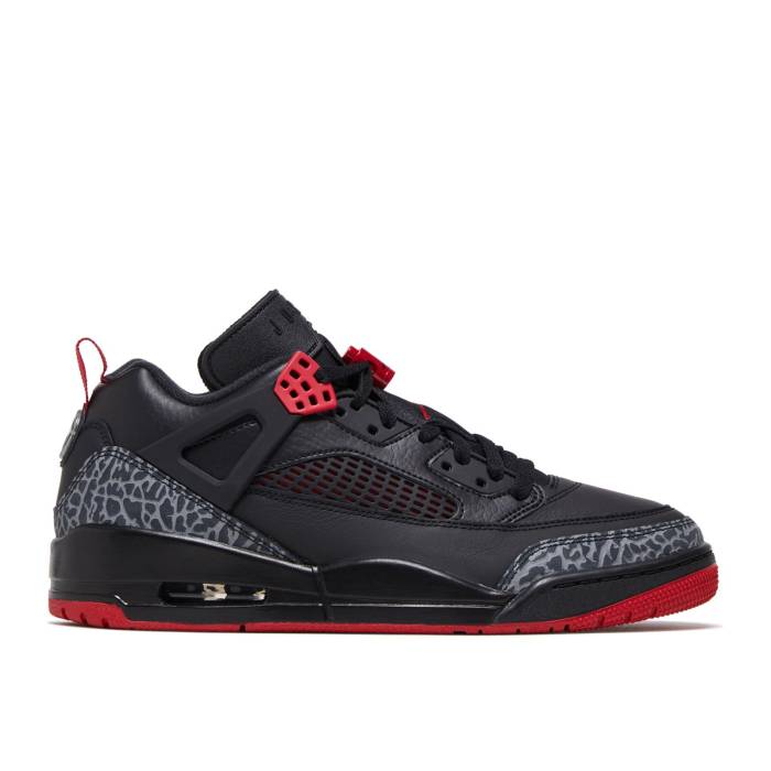 ナイキ エアジョーダン Air Jordan 【 Jordan Spizike Low \u0027Bred\u0027 Men Black/Gym Red/Cool Grey/Sail 】 メンズ 黒いこと 黒いこと Red 赤・赤いこと 冷やりとした 薄墨色 薄墨色
