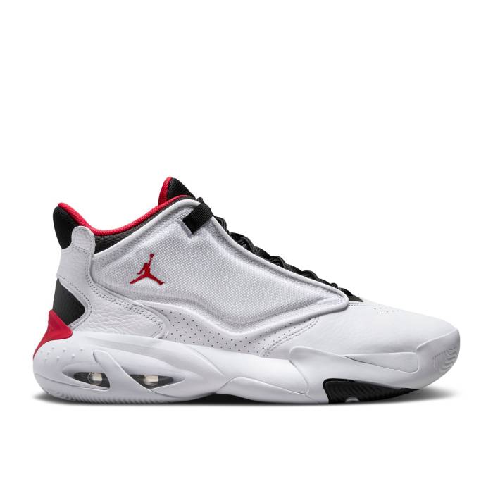 ナイキ エアジョーダン Air Jordan 【 Jordan Max Aura 4 \u0027White University Red\u0027 Men White/University Red/Black 】 マックス 佇まい メンズ 白いこと 白いこと Red 赤・赤いこと 黒いこと 黒いこと