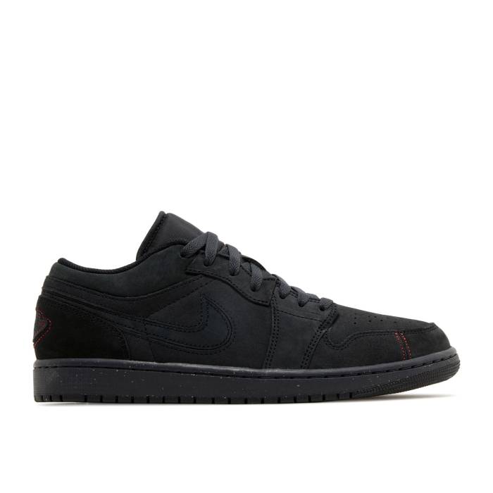 ナイキ エアジョーダン Air Jordan 【 Jordan 1 Low Se Craft \u0027Dark Smoke Red\u0027 Men Dark Smoke Grey/Varsity Red/Black 】 メンズ 薄墨色 薄墨色 Red 赤・赤いこと 黒いこと 黒いこと