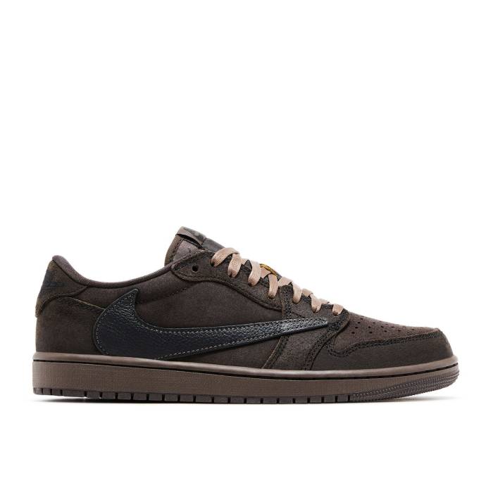 ナイキ エアジョーダン Air Jordan 【 Travis Scott X Jordan 1 Low Og Sp Velvet Brown Men Dark Mocha/Black/Velvet Brown 】 メンズ 黒色 ブラック 茶色 ブラウン