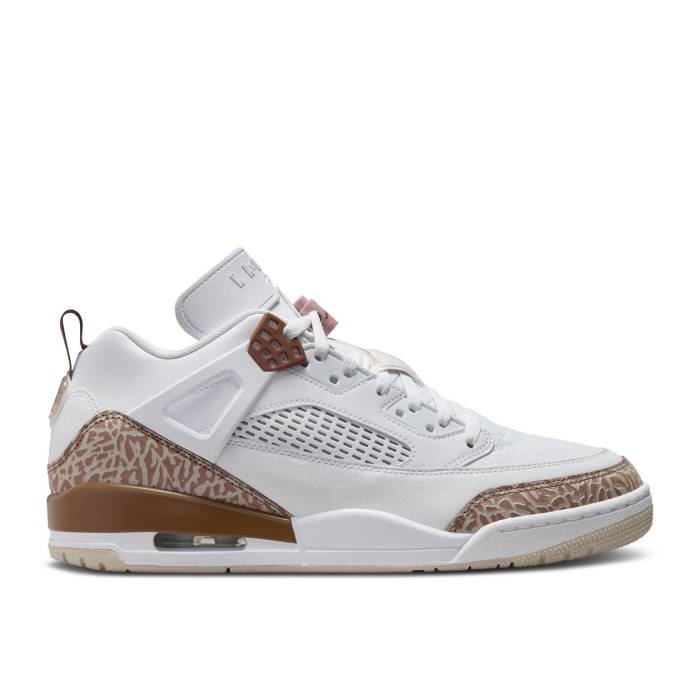 ナイキ エアジョーダン Air Jordan 【 Jordan Spizike Low \u0027Archaeo Brown\u0027 Men White/Pink Oxford/Archaeo Brown/Light Brown/Light Bone/Khaki 】 メンズ 白いこと 白いこと pink さくら色 オックスフォード 赤銅色 赤銅色 カーキ