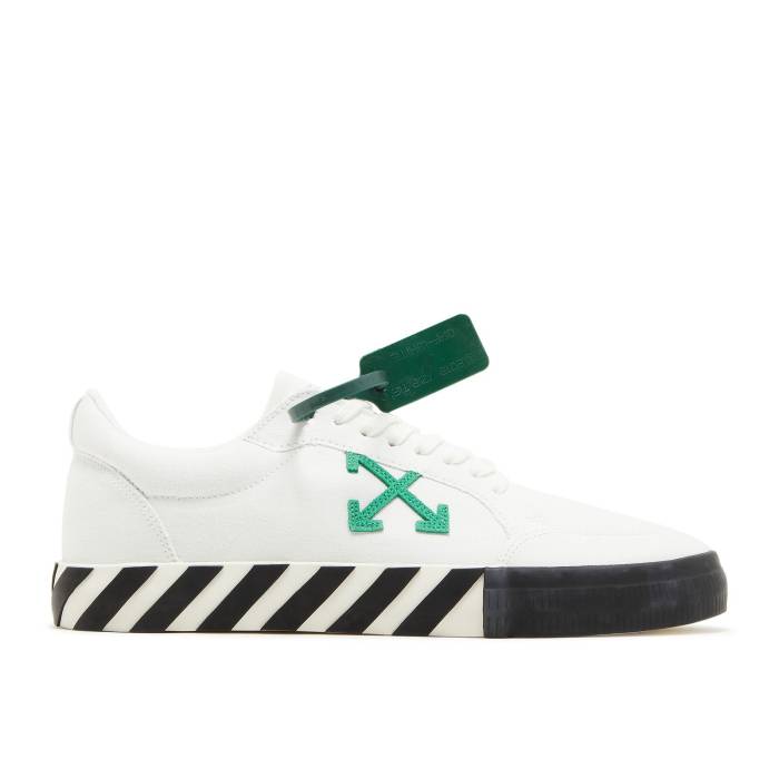 象牙色 Off-White 【 Vulc Sneaker \u0027White Green\u0027 Men White/Green 】 靴 スニーカー メンズ 白いこと 白いこと green 緑・緑であること