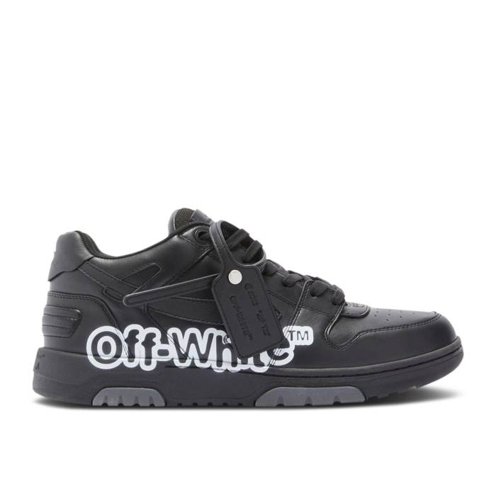 オフホワイト Off-White 【 Out Of Office Low 'Logo Print - Black' Men Black/White 】 メンズ 黒色 ブラック 白色 ホワイト｜スニケス