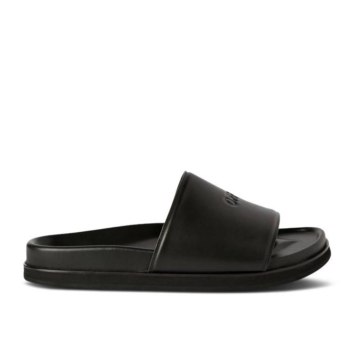 象牙色 Off-White 【 Cloud Off Stamp Slider \u0027Black\u0027 Men Black/Black 】 メンズ 黒いこと 黒いこと