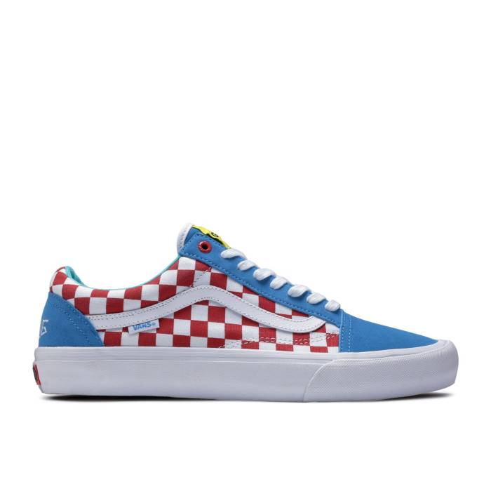 ヴァンズ Vans 【 Old Skool Pro \u0027Golf Wang\u0027 Men Blue/Red/White 】 労働者階級 メンズ 青碧 青碧 Red 赤・赤いこと 白いこと 白いこと