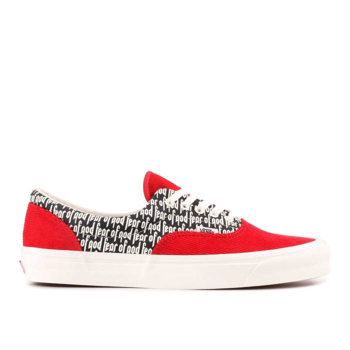 ヴァンズ Vans 【 Fear Of God X Era 95 Dx 'Collection 2 Red' Men Red/Corduroy/Print 】 メンズ Red 赤・レッド コーデュロイ