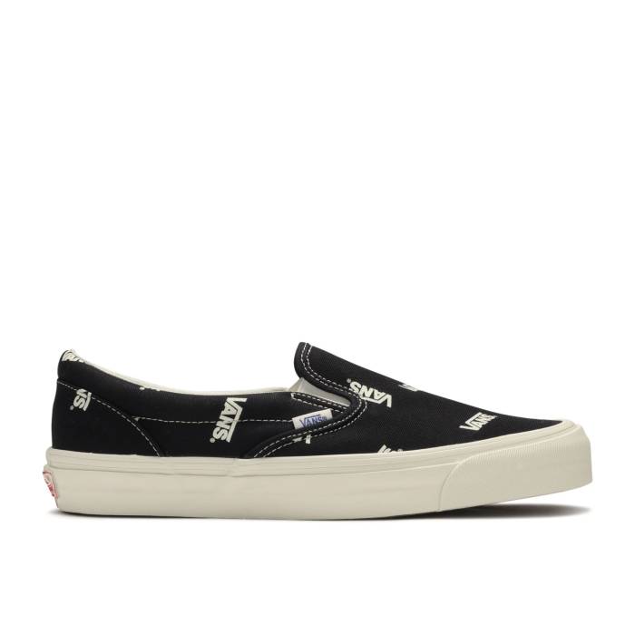 ヴァンズ Vans 【 Og Slip-On Lx Multi-Logo Black Men Black/Marshmallow 】 slip-on スリッポン メンズ 黒色 ブラック