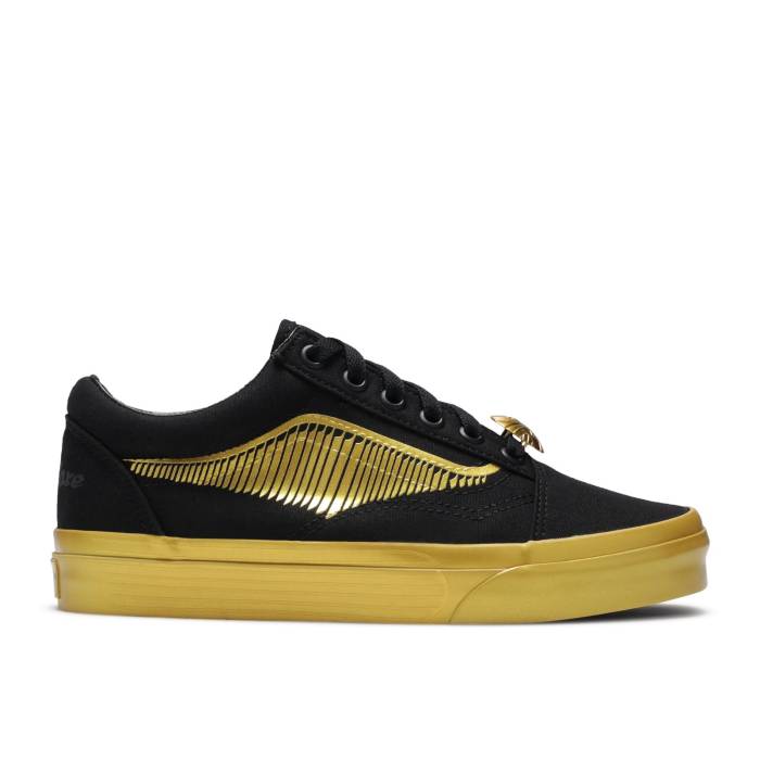 ヴァンズ Vans 【 Harry Potter X Old Skool \u0027Golden Snitch\u0027 Men Black/Gold 】 メンズ 黒いこと 黒いこと ゴールド