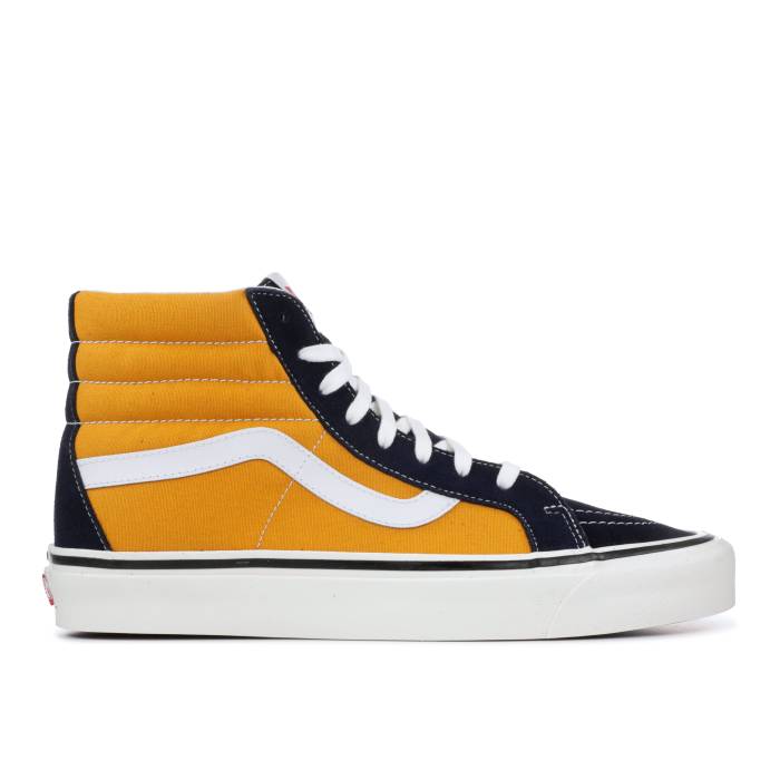 ヴァンズ Vans 【 Sk8-Hi 38 Dx Anaheim Factory 'Og Navy' Men Navy/Yellow 】 スケートハイ アナハイム ファクトリー メンズ 紺色 ネイビー yellow 黄色・イエロー