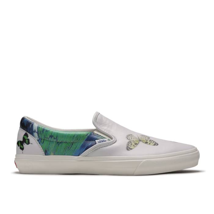 ヴァンズ Vans 【 Damien Hirst X Classic Slip-On Vlt Lx \u0027Butterfly\u0027 Men Splatter/Marshmallow 】 古典派音楽 slip-on スリッポン メンズ