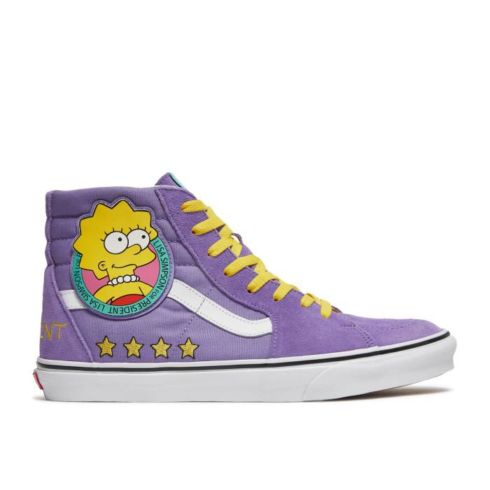 ヴァンズ Vans 【 The Simpsons X Sk8-Hi \u0027Lisa 4 Prez\u0027 Men Purple 】 滑るご機嫌 メンズ Purple 紫・パープル
