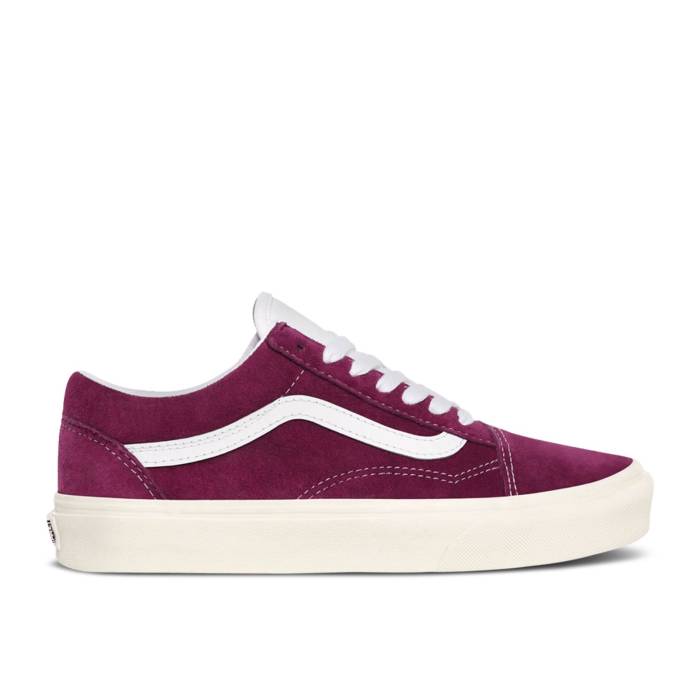 ヴァンズ Vans 【 Old Skool 'Pig Suede - Grape Juice' Men Grape Juice/Snow White 】 スエード・スウェード メンズ 白色 ホワイト｜スニケス