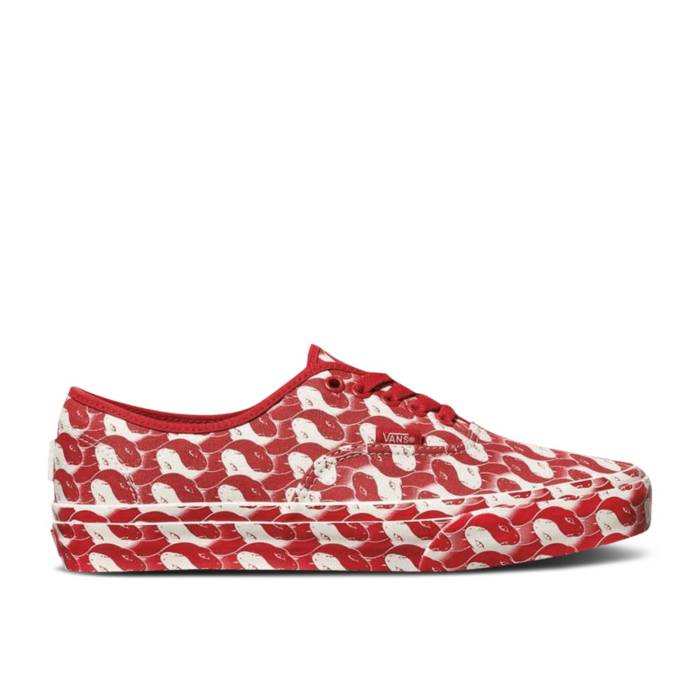 ヴァンズ Vans 【 Opening Ceremony X Authentic \u0027Snake Checker\u0027 Men Red/True White 】 オーセンティック メンズ Red 赤・赤いこと 白いこと 白いこと
