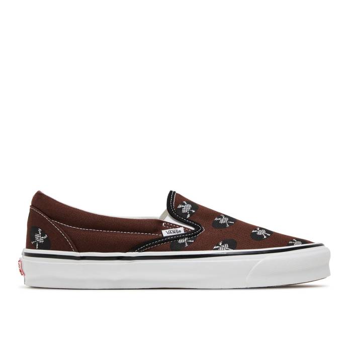 ヴァンズ Vans 【 Wacko Maria X Og Classic Slip-On \u0027Brown Records\u0027 Men Brown 】 古典派音楽 slip-on スリッポン メンズ 赤銅色 赤銅色