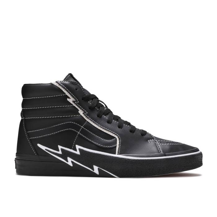 ヴァンズ Vans 【 Sk8-Hi \u0027Bolt - Black\u0027 Men Black/Black/True White 】 滑る御機嫌 メンズ 黒いこと 黒いこと 白いこと 白いこと