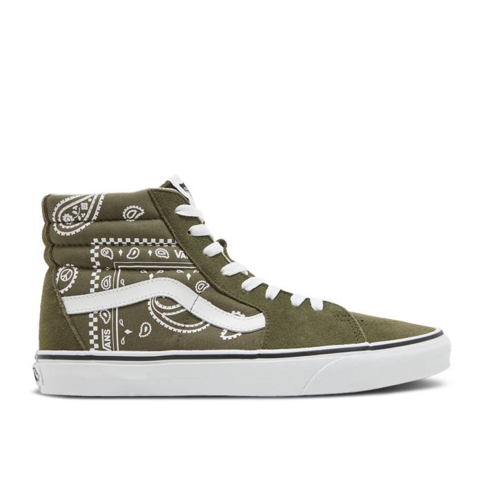 ヴァンズ Vans 【 Sk8-Hi \u0027Peace Paisley - Grape Leaf\u0027 Men Grape Leaf/True White 】 滑るご機嫌 メンズ 白いこと 白いこと