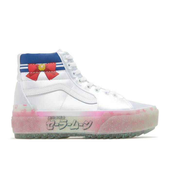 ヴァンズ Vans 【 Sailor Moon X Sk8-Hi Stacked 'Pretty Guardian - Silver' Men White/Silver 】 スケートハイ メンズ 白色 ホワイト Silver 銀色・シルバー