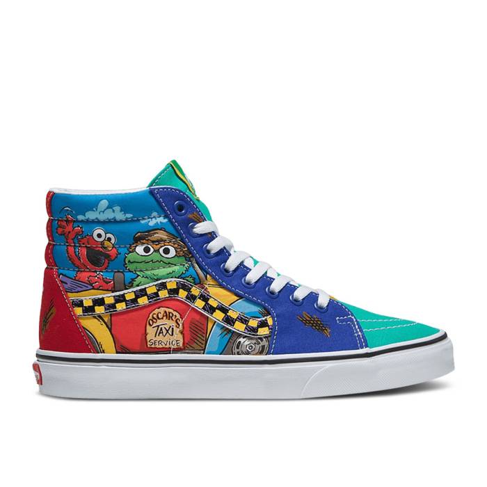 ヴァンズ Vans 【 Sesame Street X Sk8-Hi \u0027Oscar\u0027s Taxi Service\u0027 Men Multi-Color 】 street 表どおり 滑るご機嫌 メンズ