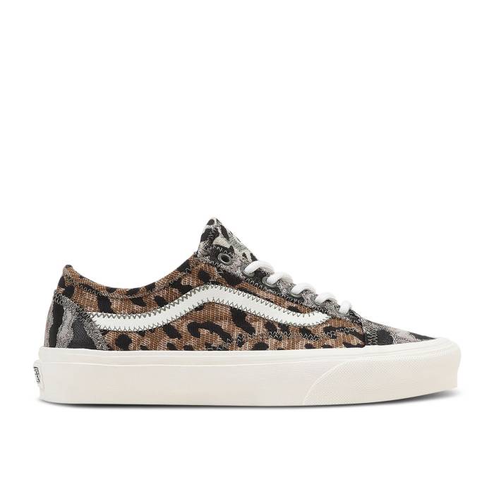ヴァンズ Vans 【 Old Skool Tapered \u0027Animal Mix - Leopard\u0027 Men Grape Leaf 】 メンズ
