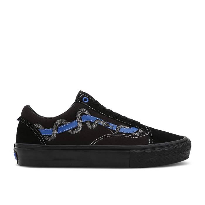 ヴァンズ Vans 【 Breana Geering X Skate Old Skool Black Blue Snake Men Blue/Black 】 Skate スケート 青色 ブルー メンズ 青色 ブルー 黒色 ブラック