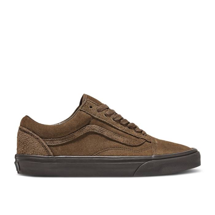 ヴァンズ Vans 【 Old Skool 'Suede Mix - Teak Brown' Men Teak Brown 】 チーク 靴 メンズ靴 スニーカー メンズ チーク 茶色 ブラウン画像
