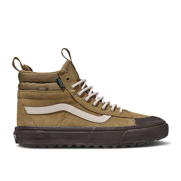 ヴァンズ Vans 【 Sk8-Hi Waterproof Mte Olive Drab Green Men Olive Drab Green/Brown 】 スケートハイ メンズ olive オリーブ green 緑・グリーン 茶色 ブラウン