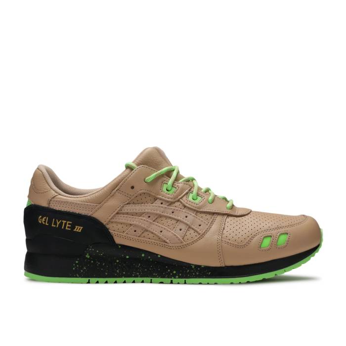 アシックス Asics 【 Sneaker Freaker X Gel Lyte 3 \'Neurotoxic\' Men Beige/Green 】 靴 スニーカー メンズ ベージュ green 緑・グリーン