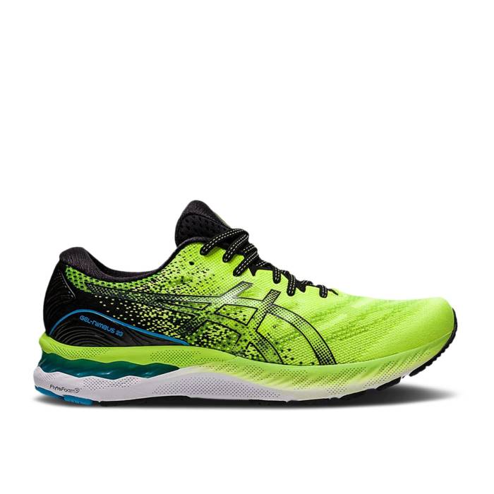 アシックス Asics 【 Gel Nimbus 23 \u0027Hazard Green Black\u0027 Men Hazard Green/Black 】 green 緑・緑であること メンズ green 緑・緑であること 黒いこと 黒いこと