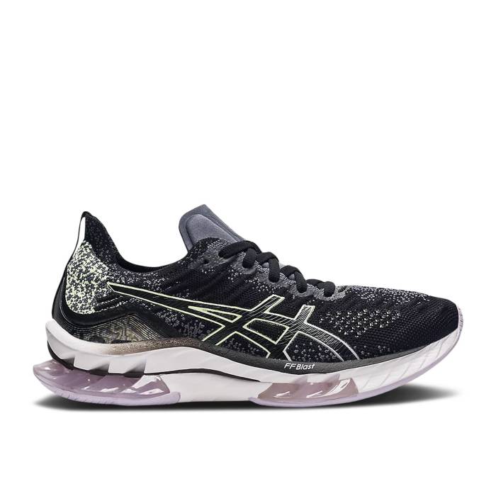 アシックス Asics 【 Wmns Kinsei Blast \u0027Black Purple\u0027 Women Black/Illuminate Yellow 】 ブラジャー同盟罷業 レディース 黒いこと 黒いこと yellow 黄味がかった・黄色