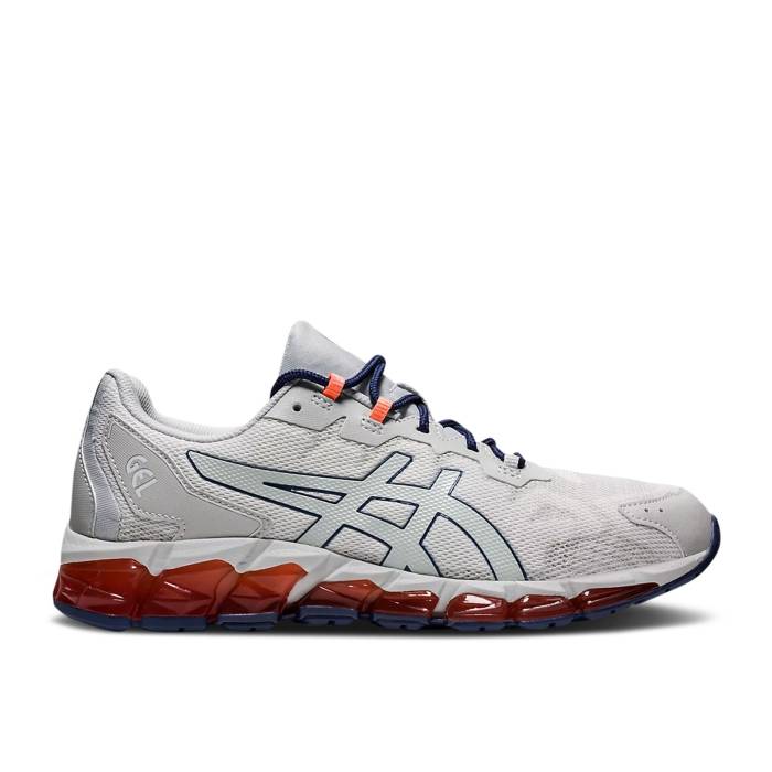 アシックス Asics 【 Gel Quantum 360 6 Glacier Grey Red Men Glacier Grey/Thunder Blue 】 灰色 グレー メンズ 灰色 グレー サンダー 青色 ブルー